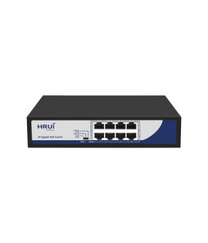 POE комутатор 8-ми портовий HongRui HR900-AXG-80N 