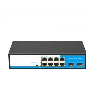 POE комутатор 10-портовий HongRui HR901-AFG-82NS 