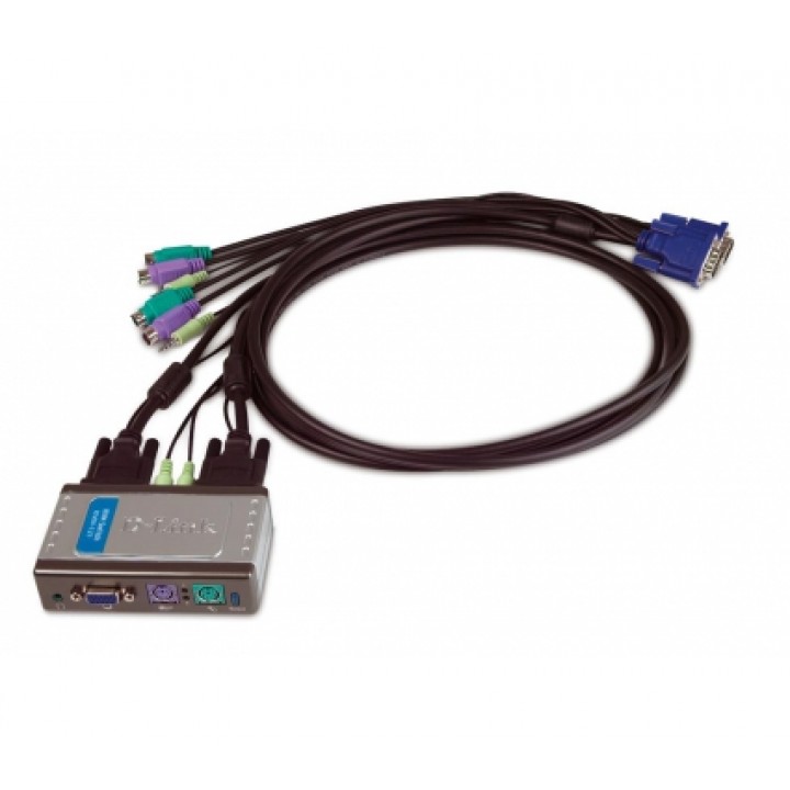 Двухпортовый переключатель D-Link KVM-121