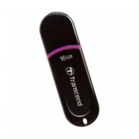 Флеш память USB Flash Transcend 16GB JetFlash 300 Black/Pink