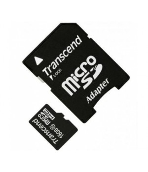 Карта памяти microSDHC 16GB Transcend Class10 + SD адаптер