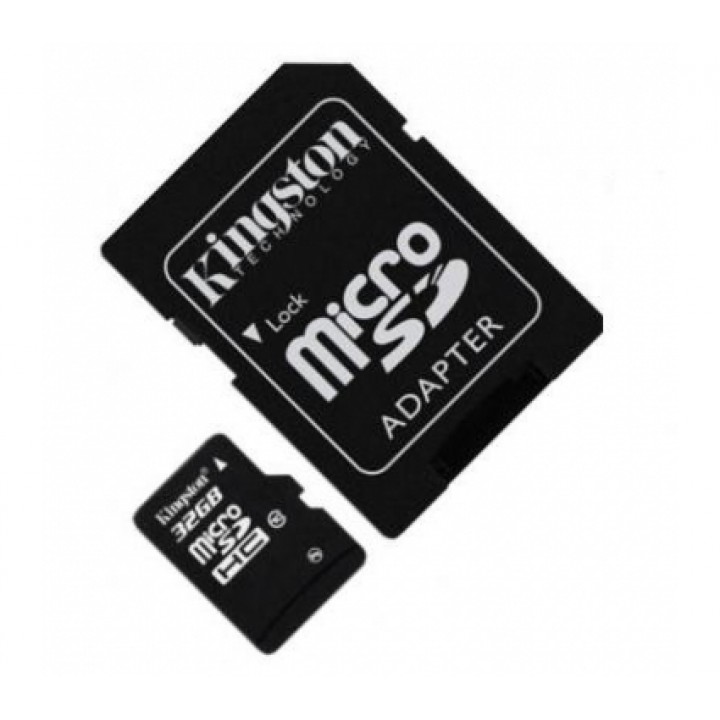 Карта памяти microSDHC 32GB Kingston Class10 + SD адаптер