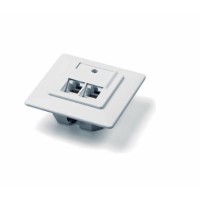 Розетка сетевая RJ-45 2-портовая внутренняя