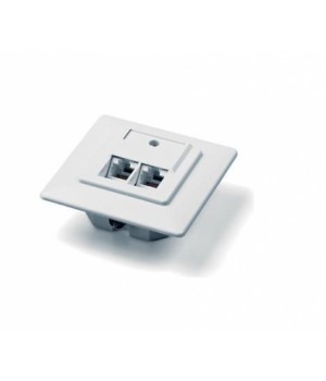 Розетка сетевая RJ-45 2-портовая внутренняя