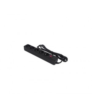 LogicPower LP-X5, 5 розеток, чёрный, 4.5 м