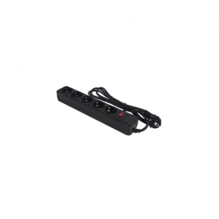 LogicPower LP-X5, 5 розеток, чёрный, 4.5 м
