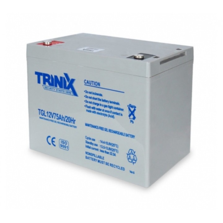 Акумуляторна батарея гелева Trinix TGL 12V 75AH