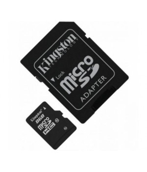 Карта памяти microSDHC 8GB Kingston Class10 + SD адаптер