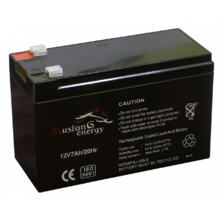 Аккумуляторная батарея Mustang Energy 12V 7 Ah
