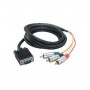 Кабель VGA/3RCA 1.5m, черный