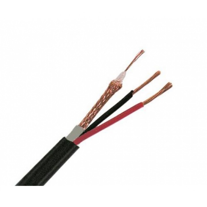 Кабель коаксіальний з живленням Одескабель КВК-П-2+2*0,50