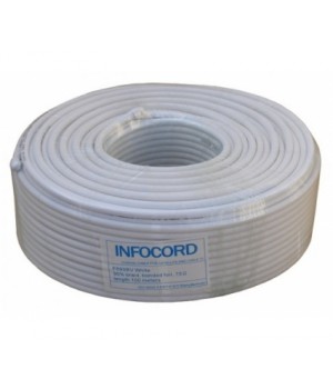Кабель коаксиальный Infocord F690BV white (100м)