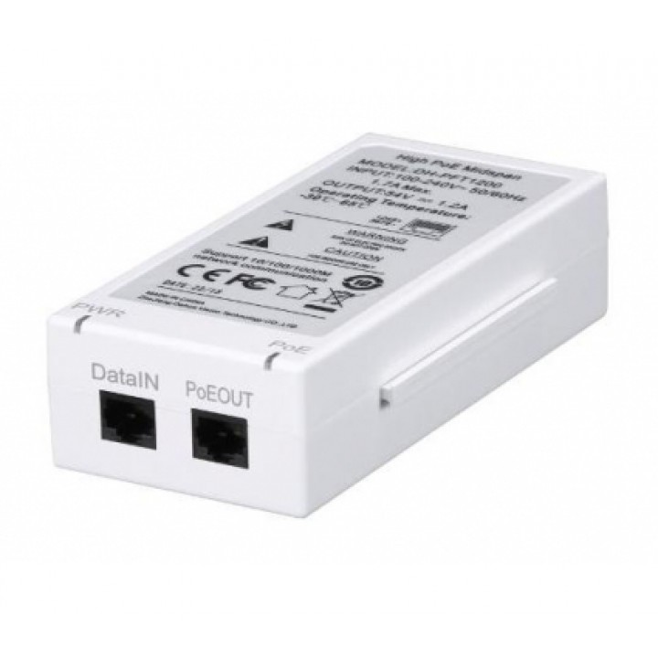 Инжектор High PoE Dahua DH-PFT1200