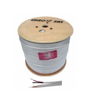 Кабель коаксиальный Eurosat RG-59U+2x0.5