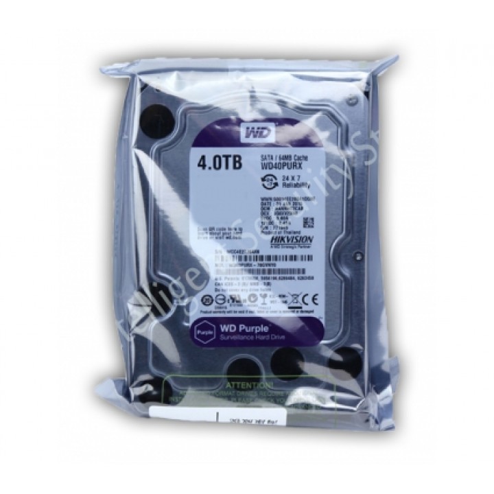 Жёсткий диск 4Tb WD40PURX (партнёр Hikvision)