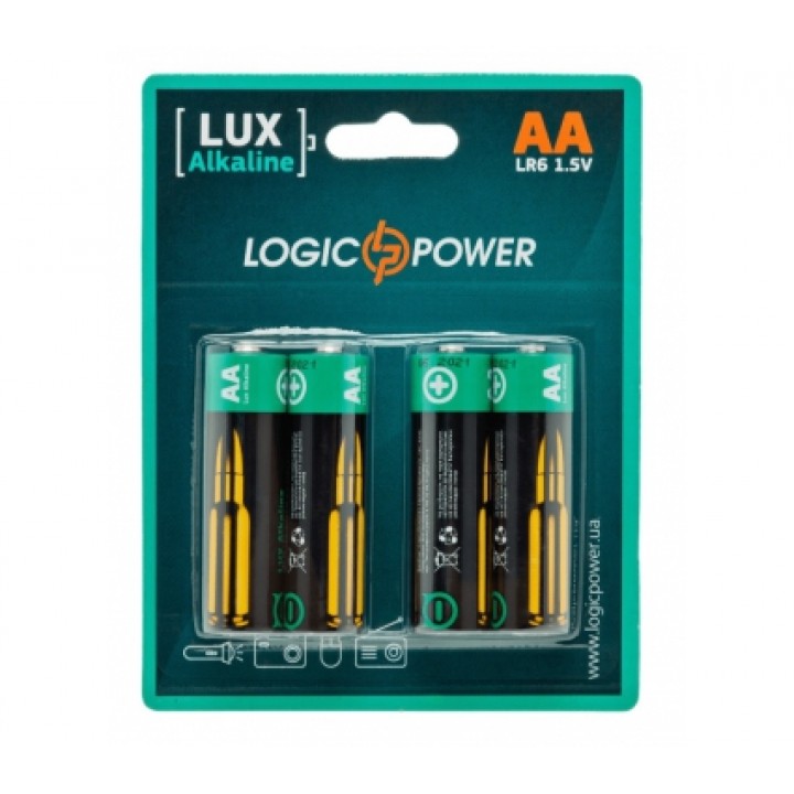 Батарейка LogicPower LUX Alkaline AA LR6