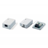 Розетка сетевая Ritar UTP 8P8C RJ45 1 порт. накладная
