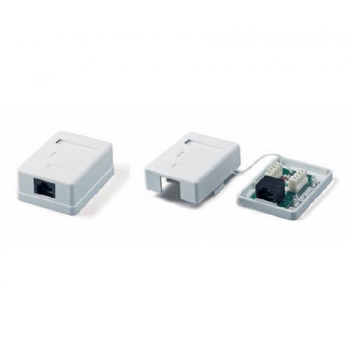 Розетка сетевая Ritar UTP 8P8C RJ45 1 порт. накладная