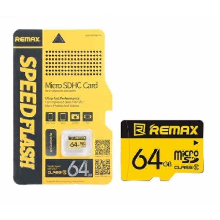 Карта памяти microSDHC 64GB Remax