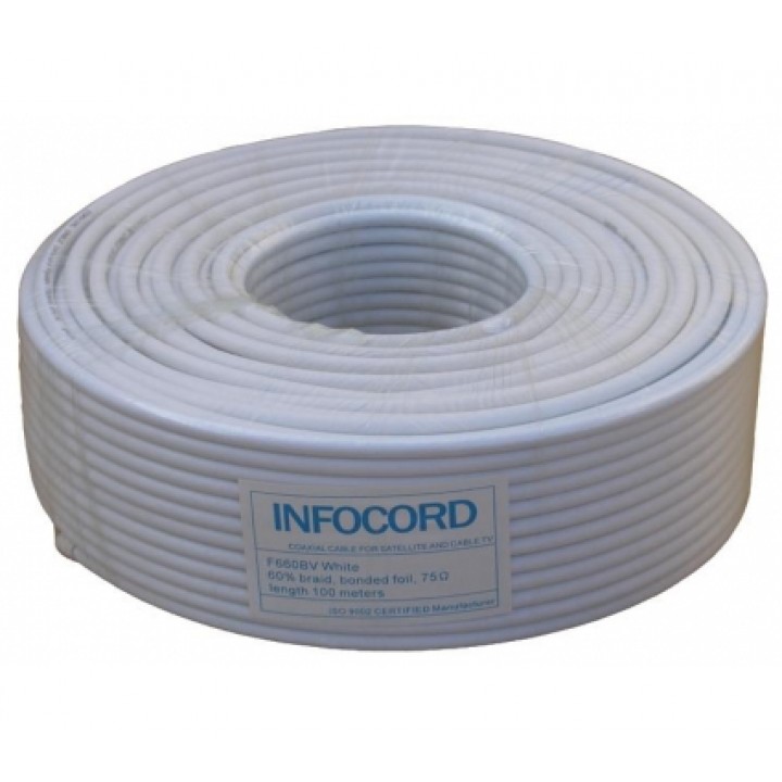 Кабель коаксиальный Infocord F660BV white