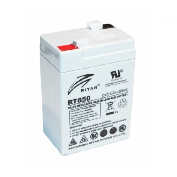 Аккумуляторная батарея Ritar RT650 (6V 5 Ah)