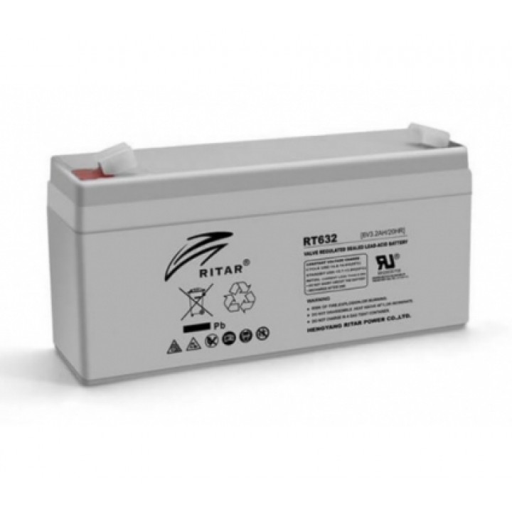 Аккумуляторная батарея Ritar RT632 (6V 3.2 Ah)