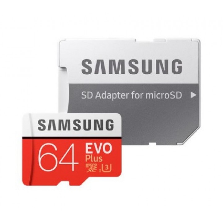 Карта памяти Samsung EVO Plus microSDXC 64Gb