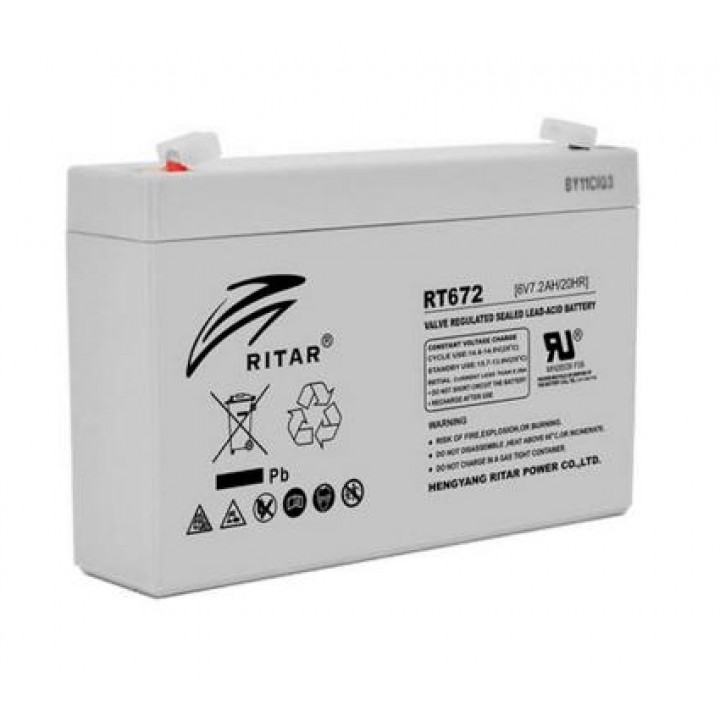 Аккумуляторная батарея Ritar RT672 (6V 7.2 Ah)