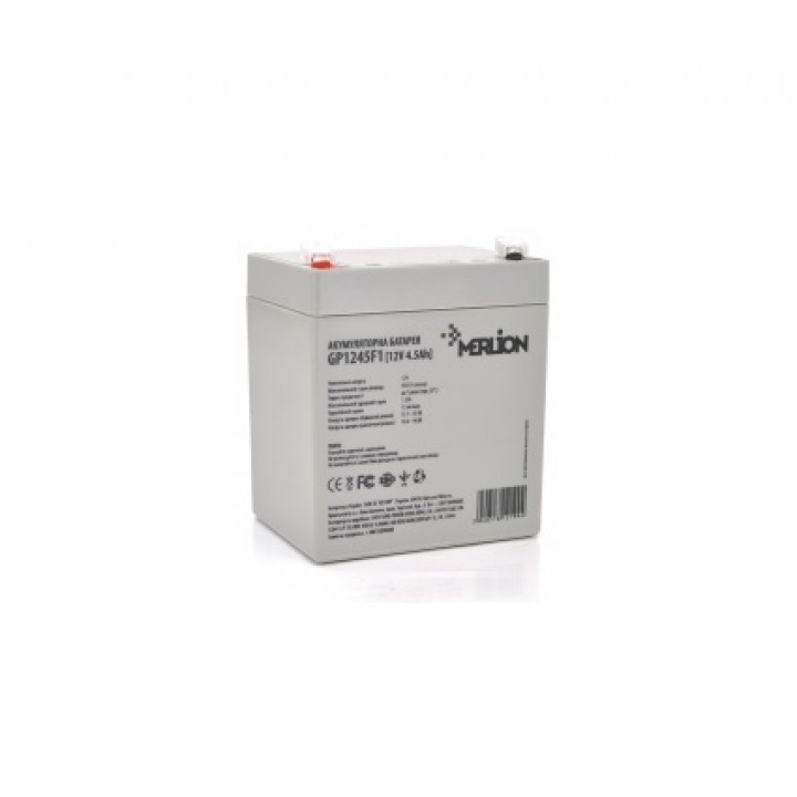 Аккумуляторная батарея Merlion GP1245F1 12V 4.5 Ah