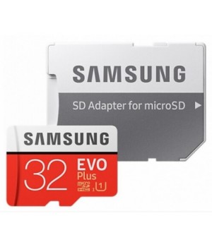 Карта памяти microSDHC 32GB Samsung EVO Plus UHS-I + SD адаптер