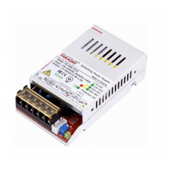 Блок питания Faraday 80Wt/12-36V/ALU