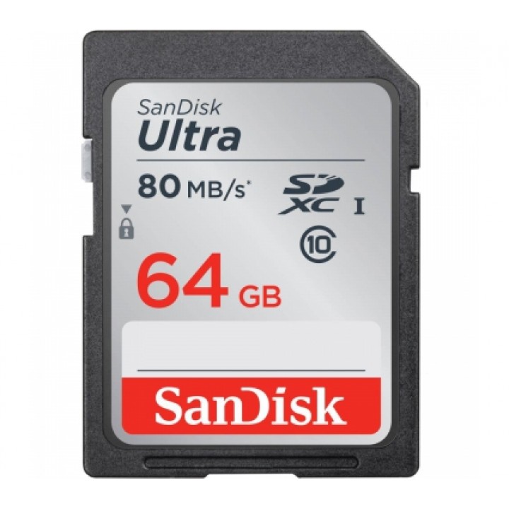 Карта памяти microSDHC Sandisk 64GB SDSDUNC-064G-GN6IN
