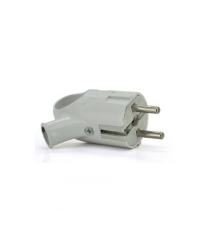 Вилка угловая с заземлением 220V Евро