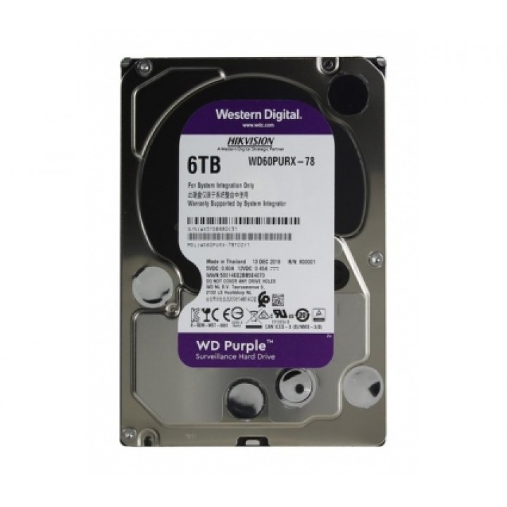 Жёсткий диск 6Tb WD60PURX (партнёр Hikvision)