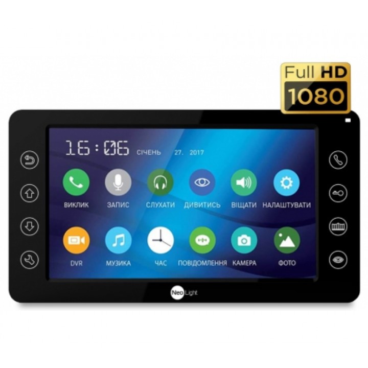Видеодомофон NeoLight Kappa+ HD Black