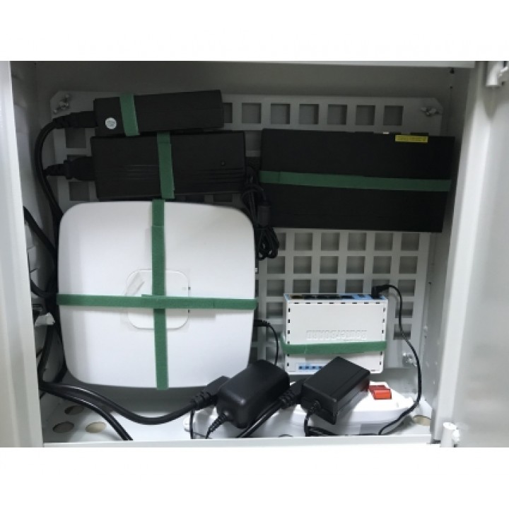 Бокс комуникационный Cifra V 2.0 (450х400х150) + пластина монтажная перф.