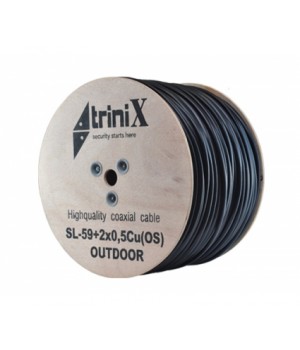 Кабель коаксиальный c питанием внутренний Trinix SL-59+2*0.5 OS структура