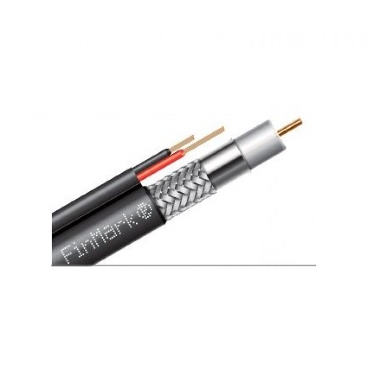 Кабель коаксиальный FinMark F690BVcu-2x0.75 black