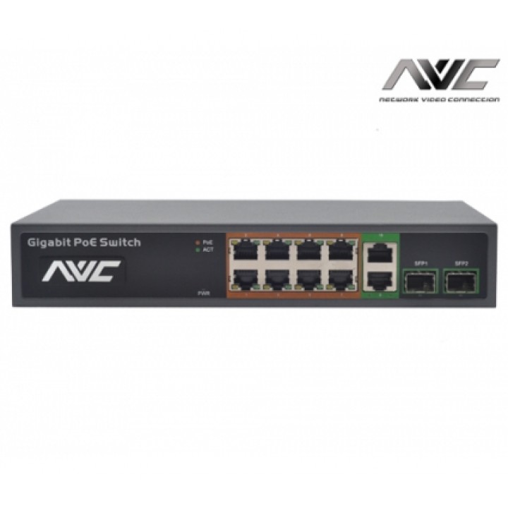 Коммутатор PoE NVC-1008GSR