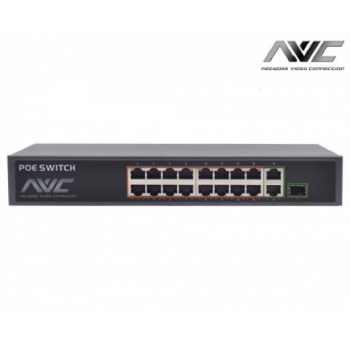 Коммутатор PoE NVC-1816GSR