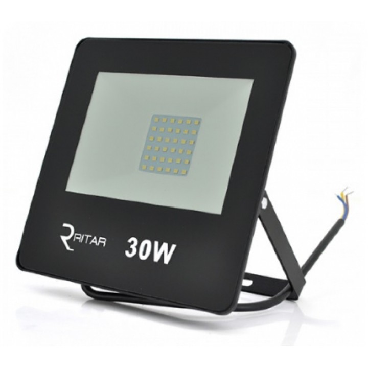 LED прожектор Ritar RT-FLOOD30A 30W, IP65, 3000Lm, 6500K