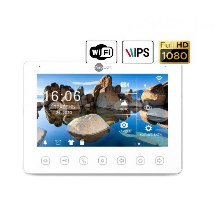 Видеодомофон NeoLight Omega+ HD WF white