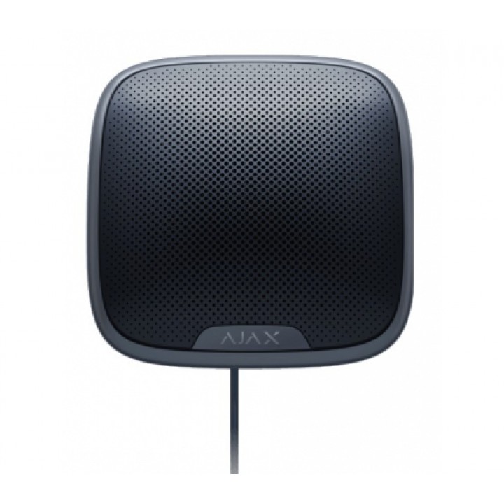 Проводная светозвуковая сирена Ajax StreetSiren Fibra black