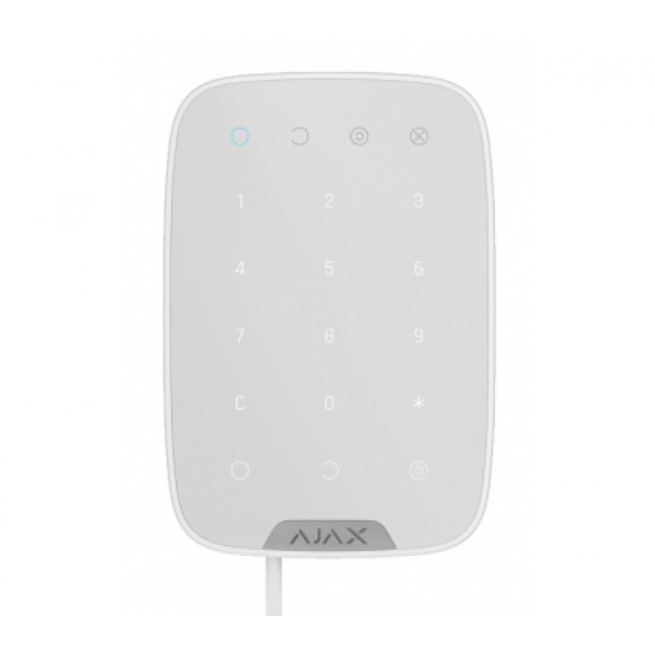 Проводная клавиатура Ajax KeyPad Fibra white