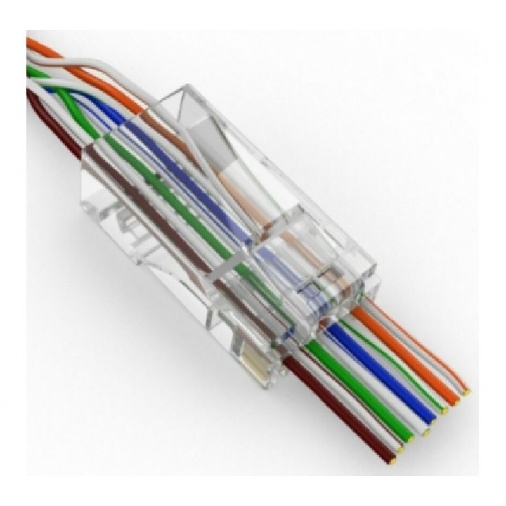 Разъем сетевой RJ-45 для сквозного подключения