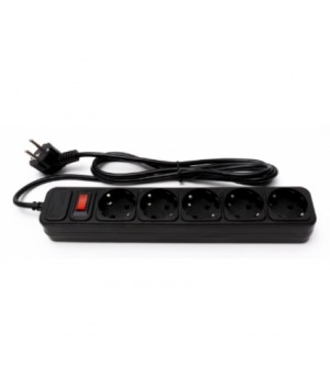 ProLogix 5 розеток 1.8m чорний (PRS-075P5-18B)
