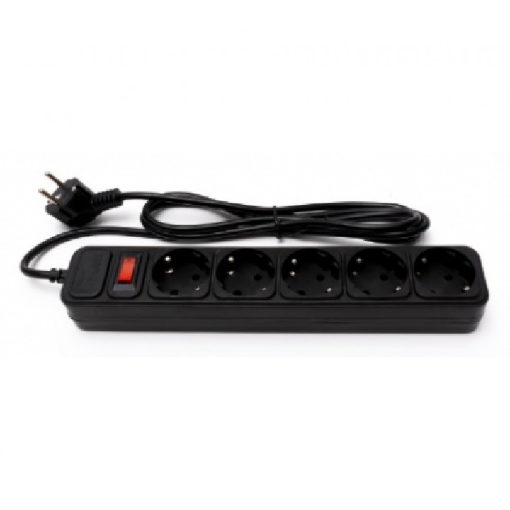 ProLogix 5 розеток 1.8m чорний (PRS-075P5-18B)
