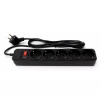 ProLogix 5 розеток 4,5 m чорний (PRS-075P5-45B)