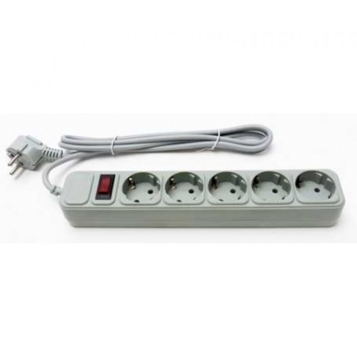ProLogix 5 розеток 4,5 m сірий (PRS-075P5-45G)