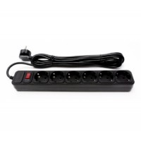 ProLogix 6 розеток 1,8 m чорний (PRS-075P6-18B)